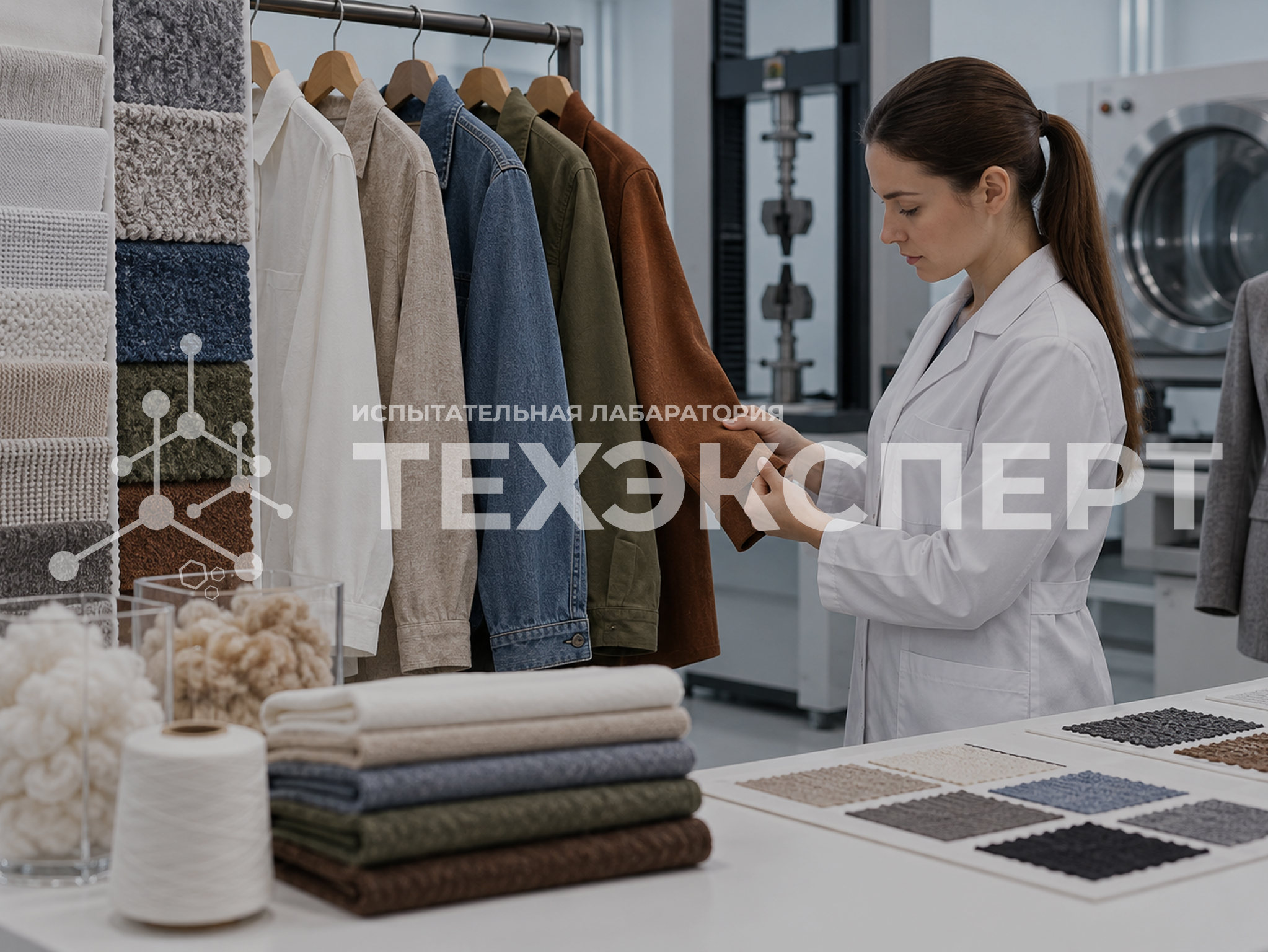 Как состав ткани влияет на программу испытаний одежды